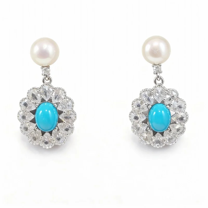 Turquoise Earrings: Elegant 14K Gold Filled Design - Wang Jewelry | Fine Jewelry For Every Day & Luxury Gifts - Wang Jewelry