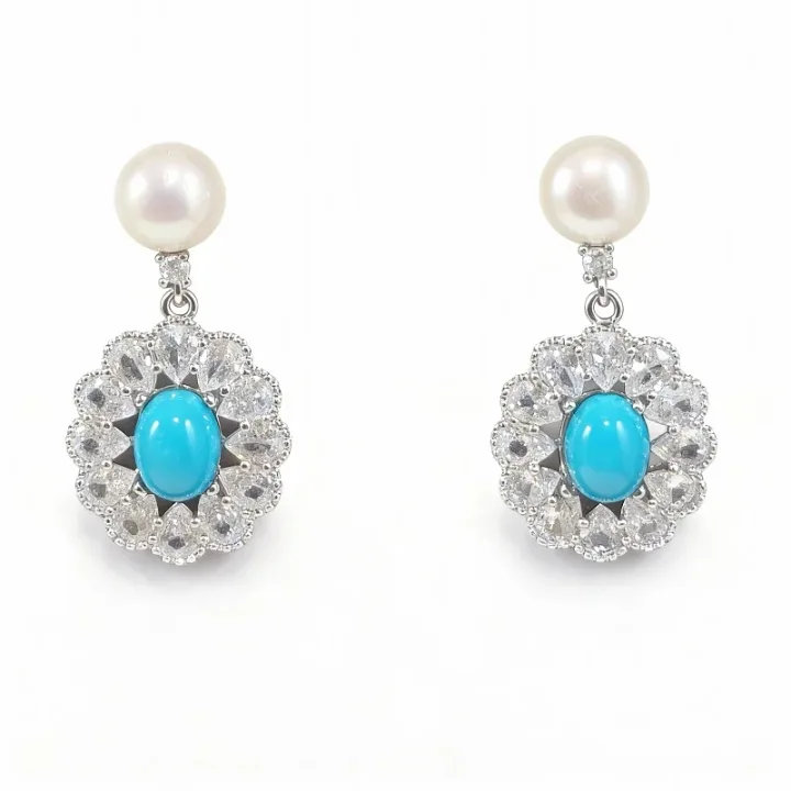 Turquoise Earrings: Elegant 14K Gold Filled Design - Wang Jewelry | Fine Jewelry For Every Day & Luxury Gifts - Wang Jewelry