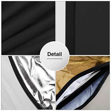 Konseen 4 in 1 Collapsible Backdrop Reflector Panel