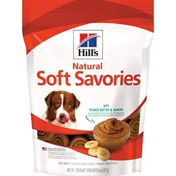 Hill's Natural Soft Savories Dog Treats | Peanut Butter & Banana | 8oz