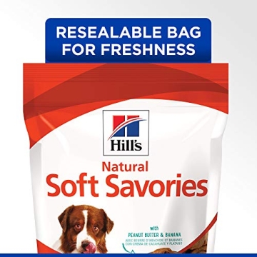 Hill's Natural Soft Savories Dog Treats, Peanut Butter & Banana