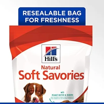 Hill's Natural Soft Savories Dog Treats, Peanut Butter & Banana