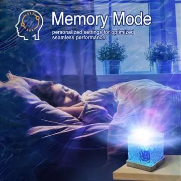 Ocean Wave Projector Cube Lamp with Remote & 30 Modes