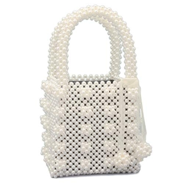 Elegant Miuco Faux Pearl Handbag - Stylish, Affordable Accessory