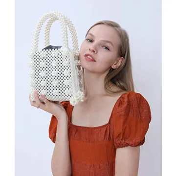 Elegant Miuco Faux Pearl Handbag - Stylish, Affordable Accessory