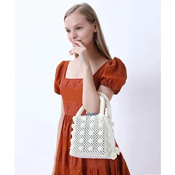 Elegant Miuco Faux Pearl Handbag - Stylish, Affordable Accessory
