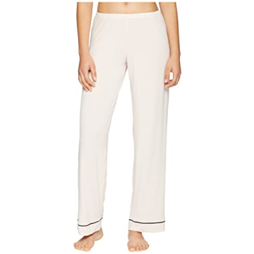 Eberjey Gisele Long PJ Set in Sorbet Pink and Black