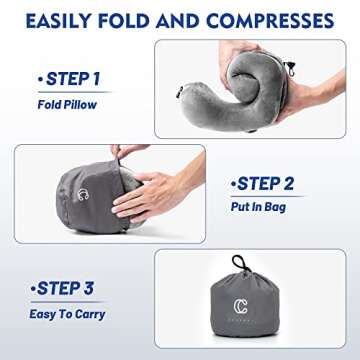 Cuddool Travel Neck Pillow with Hood for Ultimate Comfort