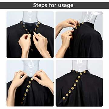 Oak Leaf Hair Salon Capes, Water-resistant & Antistatic Salon Haircut Capes with Snap Closure for Hair Cutting & Styling, 57x67 Inches, Pack of 2