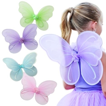 Butterfly Craze Fairy, Angel & Butterfly Wings - 4pc Costume Accessories