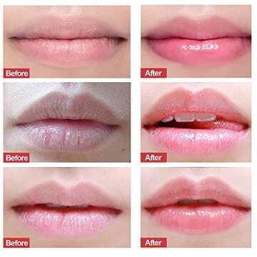 Lip Scrub, Lip Scrub Exfoliator and Moisturizer, Natural Lip Mask Treatment Care, Repair Dry and Cracked Lips (Strawberry)