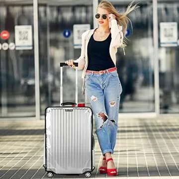 Feybaul 20 Inch Clear Luggage Protector for Travel