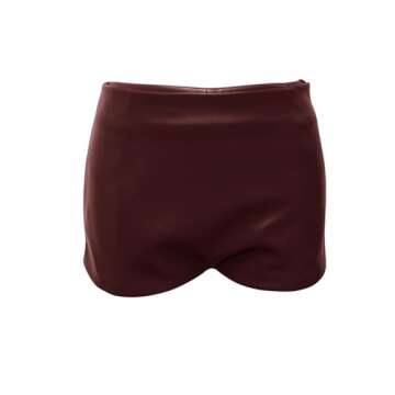 Fallorchid Women's Faux Leather Mini Shorts for Trendy Style