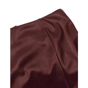 Fallorchid Women's Faux Leather Mini Shorts for Trendy Style