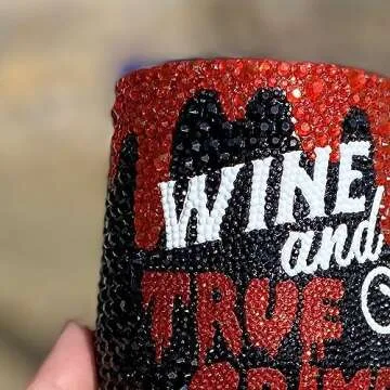8000 Mixed Red & Black Resin Rhinestones for Crafts