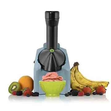 Yonanas 902AB Classic Vegan, Dairy-Free Frozen Fruit Soft Serve Maker, Includes 36 Recipes, 200-Watts, Blue