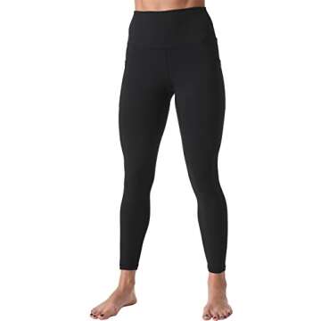 Sunzel Women's Stretchable High Waist Buttery Soft Leggings, Black, Small