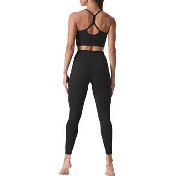 Sunzel Women's Stretchable High Waist Buttery Soft Leggings, Black, Small