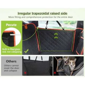 Pecute Dog Back Seat Extender for Comfortable Travel