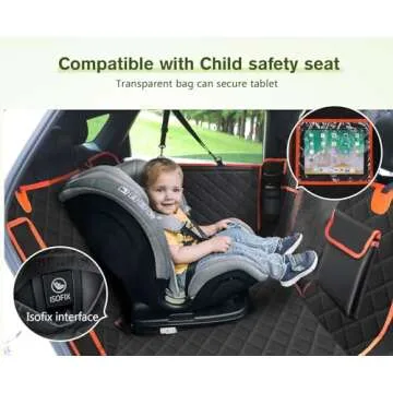 Pecute Dog Back Seat Extender for Comfortable Travel