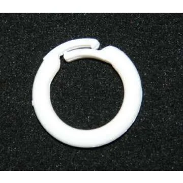 Durable White Plastic Split Rings for Window Treatments