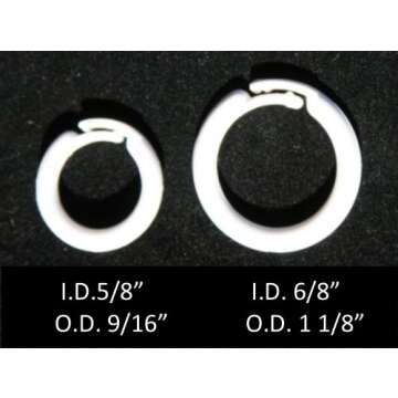 White Plastic Split Rings for Shades & Valances, Large, 25/pkg