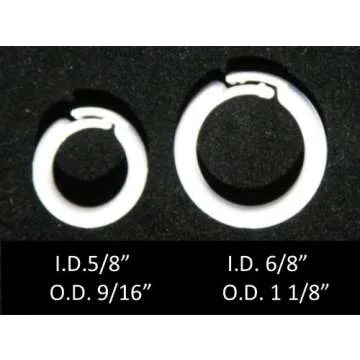 Durable White Plastic Split Rings for Window Treatments