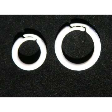 White Plastic Split Rings for Shades & Valances, Large, 25/pkg