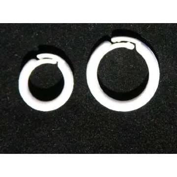Durable White Plastic Split Rings for Window Treatments