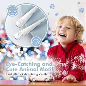 DRKIO Kids Silverware Set - Safe & Fun Toddler Utensils