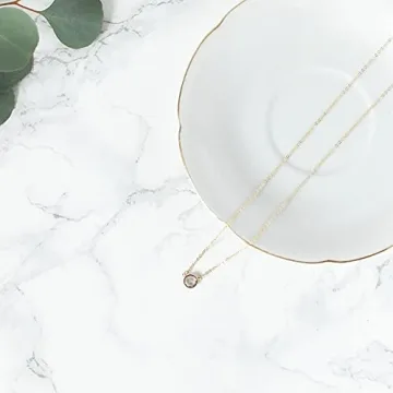 Handmade 14K Gold-Filled Cubic Zirconia Adjustable Necklace