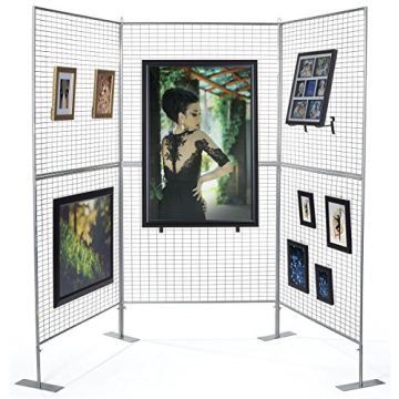 Displays2go Gridwall Panel - Lightweight Double Sided Display