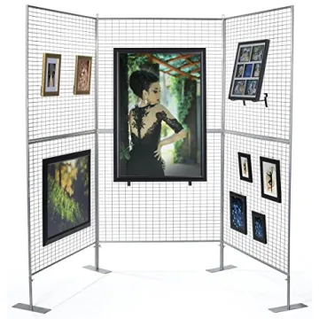 Displays2go Gridwall Panel - Lightweight Double Sided Display