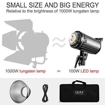 GVM 100W LED Video Light with App Control for Photographers