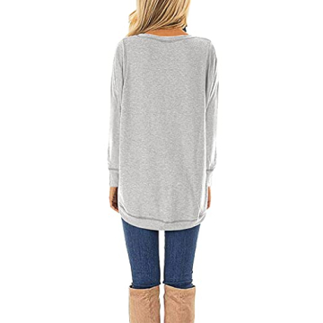 HIYIYEZI Women's Fall Long Sleeve Tunic Top