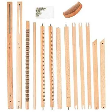 MinCHI257 Weaving Loom with Stand 24" H x 21" W (Approx.) Wooden Multi-Craft Weaving Loom Arts & Crafts, Extra-Large Frame, Develops Creativity and Motor Skills Weaving Frame Loom with Stand