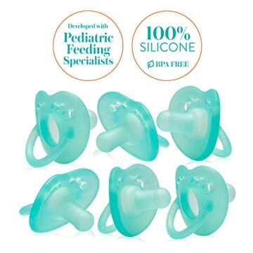 Evenflo Feeding Balance Plus Stage 1 Cylindrical Baby, Newborn and Infant Pacifier - Developed with ...
