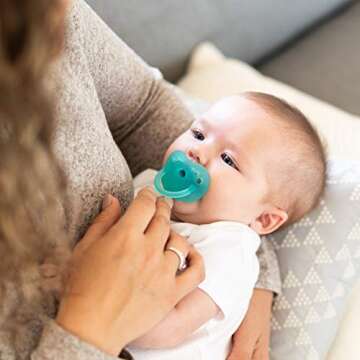 Evenflo Feeding Balance Plus Stage 1 Cylindrical Baby, Newborn and Infant Pacifier - Developed with Pediatric Feeding Specialists - 0 to 6 Months (Pack of 6)