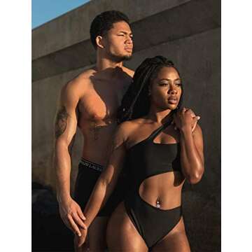 BEAGIMEG Women's Sexy One Shoulder Bathing Suit Cut Out One Piece Swimsuit Black