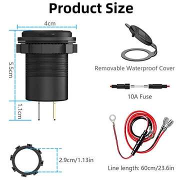 Fast Qidoe USB C Car Charger Socket for All Vehicles