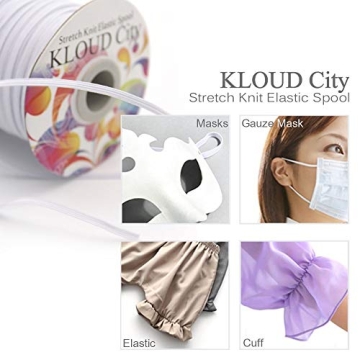 KLOUD City White 120-Yards 1/8" Elastic Cord for Gardening