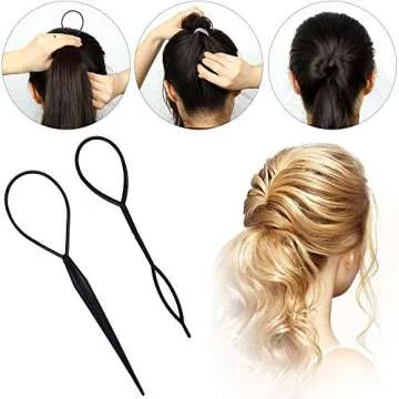 16 Pieces Hair Bump Sponge, Padding Volume Insert Tools, Simple Braid Tools, Bases up Combs, Hair Styling Accessories for Girls & Women