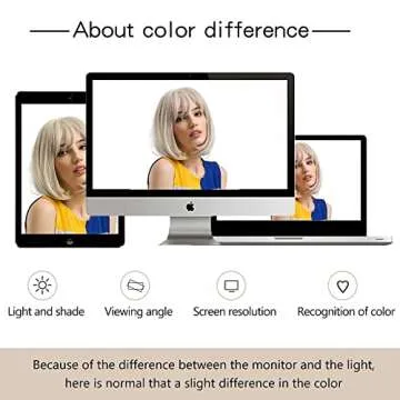 MOSINA Blonde Bob Wig - Stylish Synthetic Hair for Women