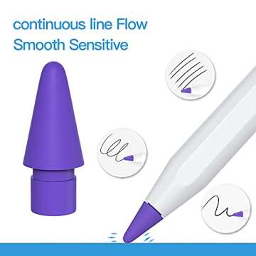 AWINNER Apple Pencil Tips - Affordable Replacement Nibs 6 Pack