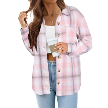 Cozy and Stylish Zeagoo Flannel Button-Down Jacket for All Seasons