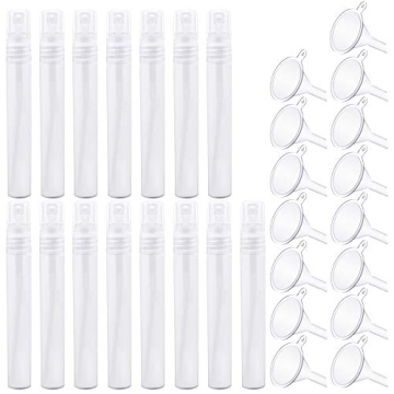 SelfTek 15 Pack Mini Spray Bottles for Travel and Refills