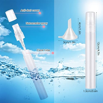 SelfTek 15 Pack Mini Spray Bottles for Travel and Refills