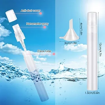 SelfTek 15 Pack Mini Spray Bottles for Travel and Refills