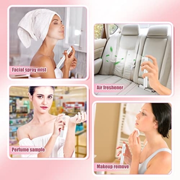 SelfTek 15 Pack Mini Spray Bottles for Travel and Refills