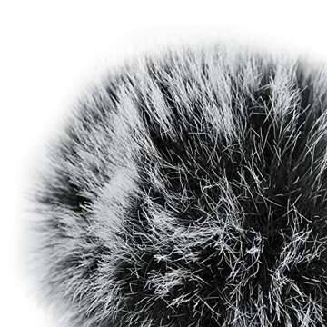 6 Pack Lavalier Microphones Windscreen, DaKuan 0.2/0.4 Inch Lapel Furry Microphone Muff, Mini Windpr...
